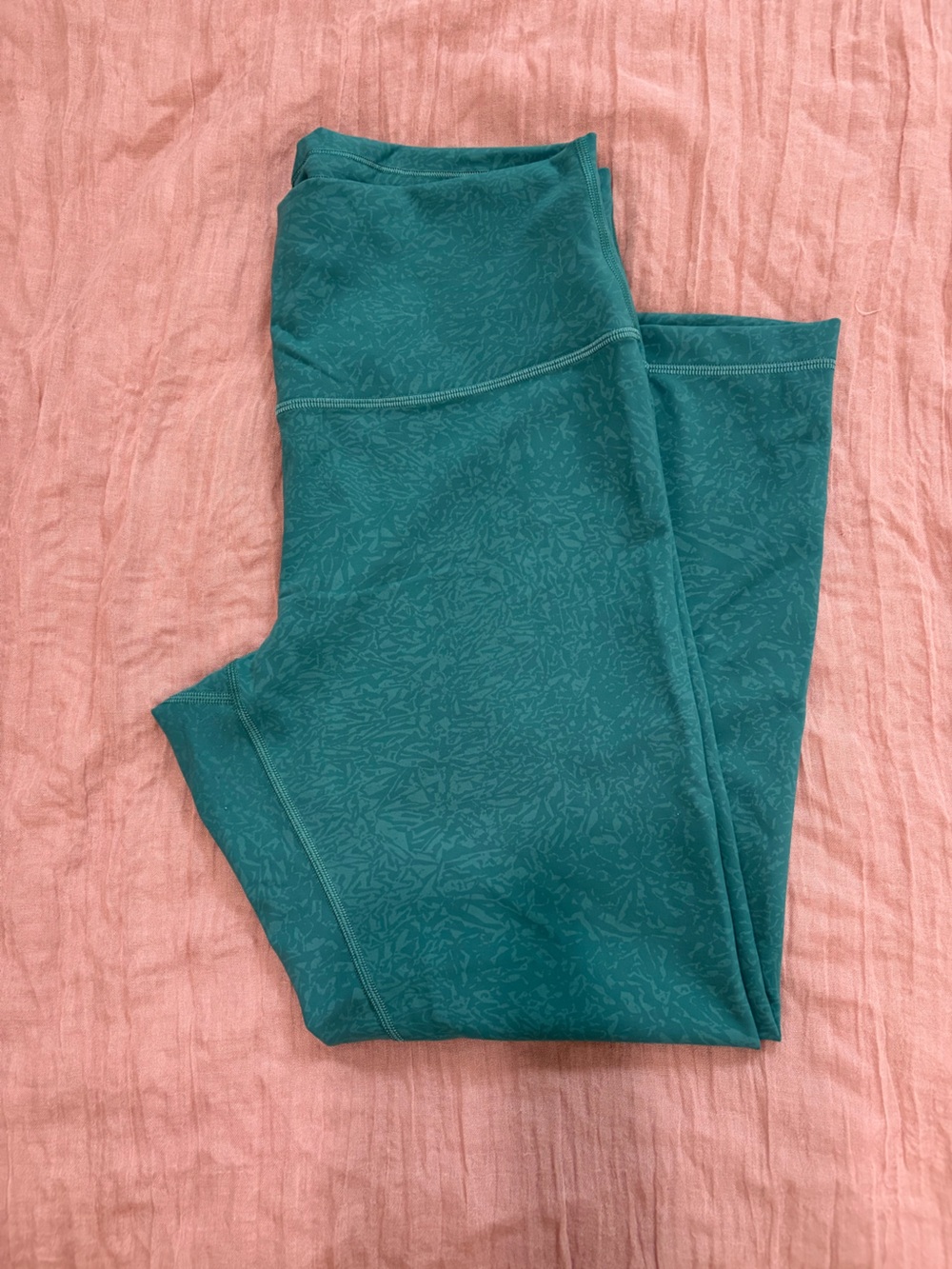 Lululemon Teal Printed Active Leggings
